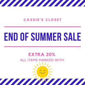 ☀️ 20% OFF END OF SUMMER SALE!!! ☀️